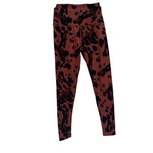 Beyond Yoga Brown and Black Patterned Leggings